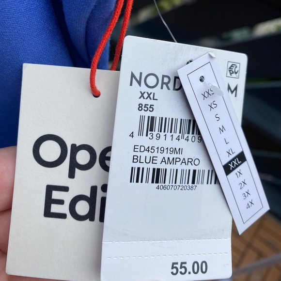 Open Edit Ruched Short-sleeve Dress Plus Size - Picture 6 of 7